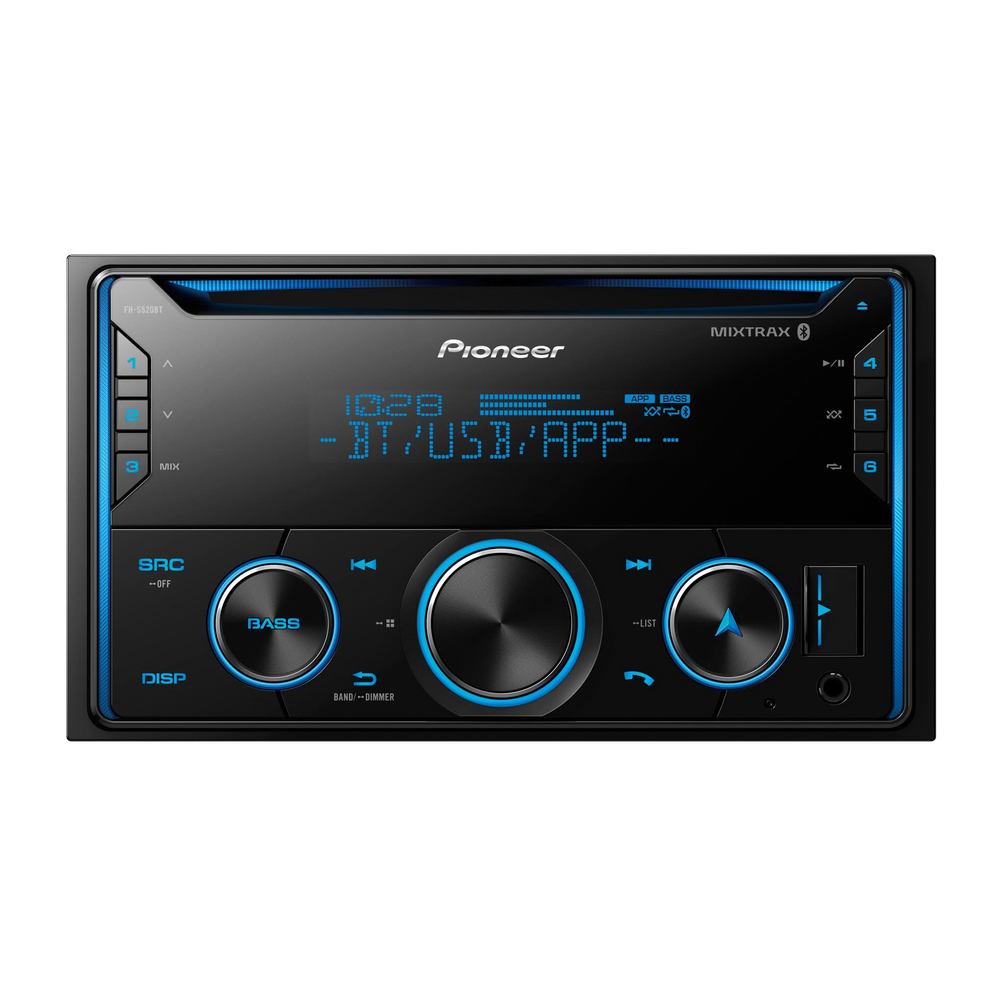 FH-S520BT Double-DIN CD Car Stereo Receiver with Bluetooth