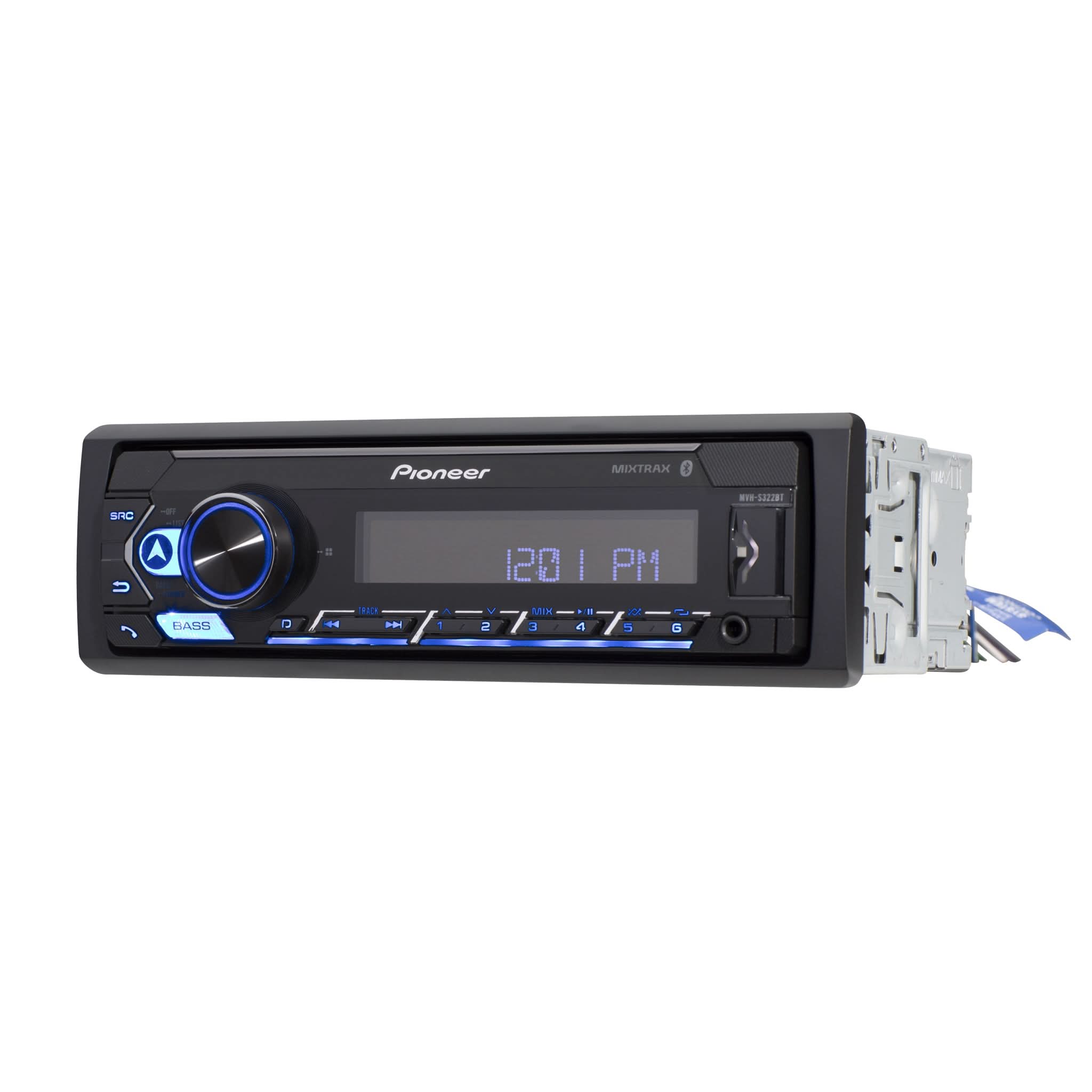Pioneer car stereo receiver on a white background