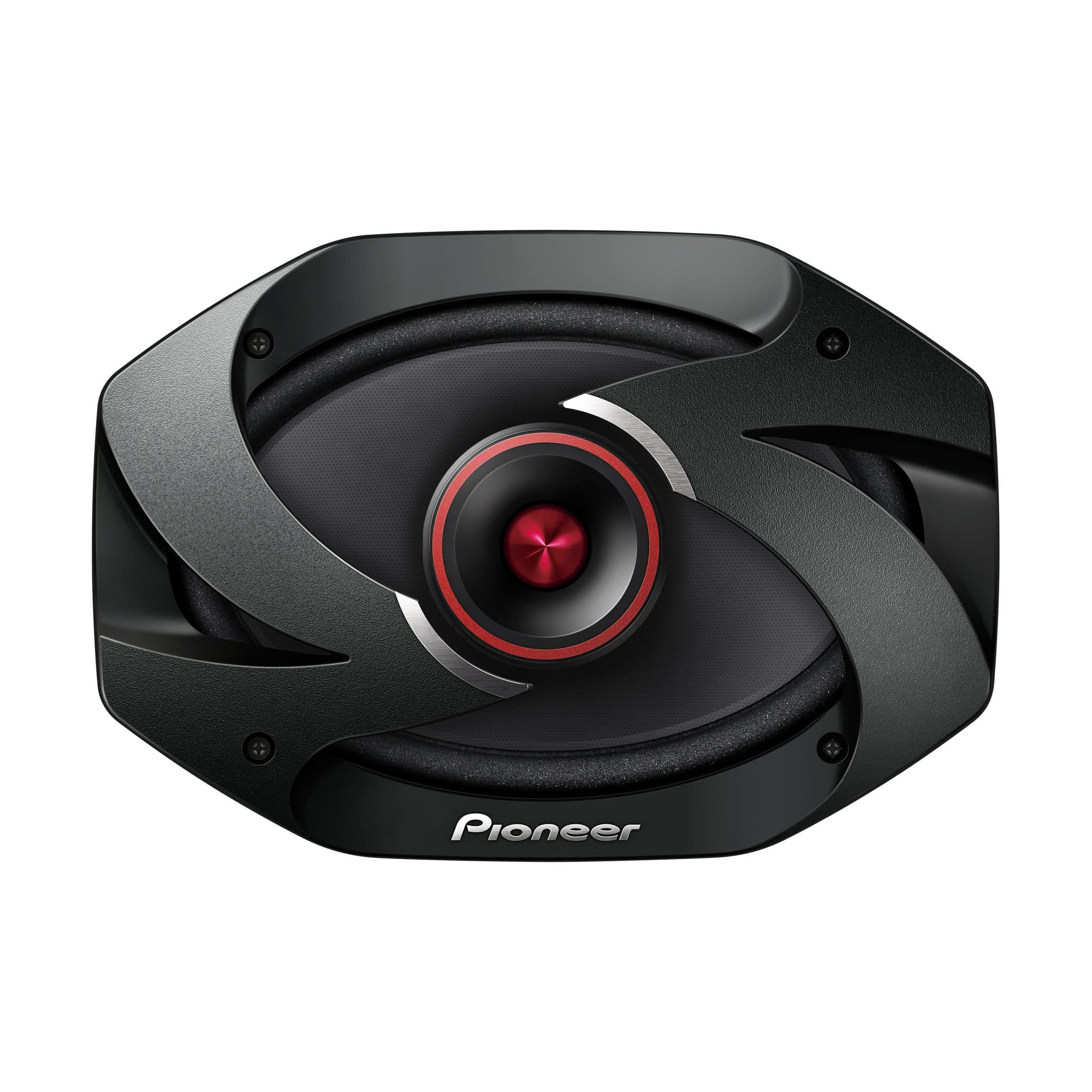 Pioneer car speaker on a white background