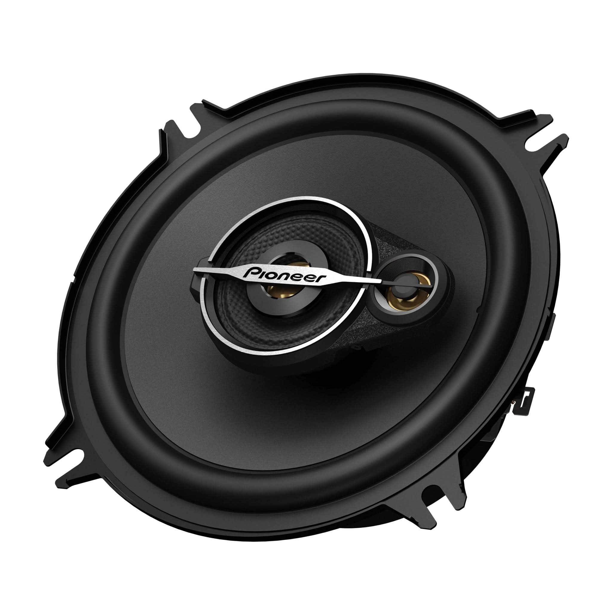 Pioneer car speaker on a white background