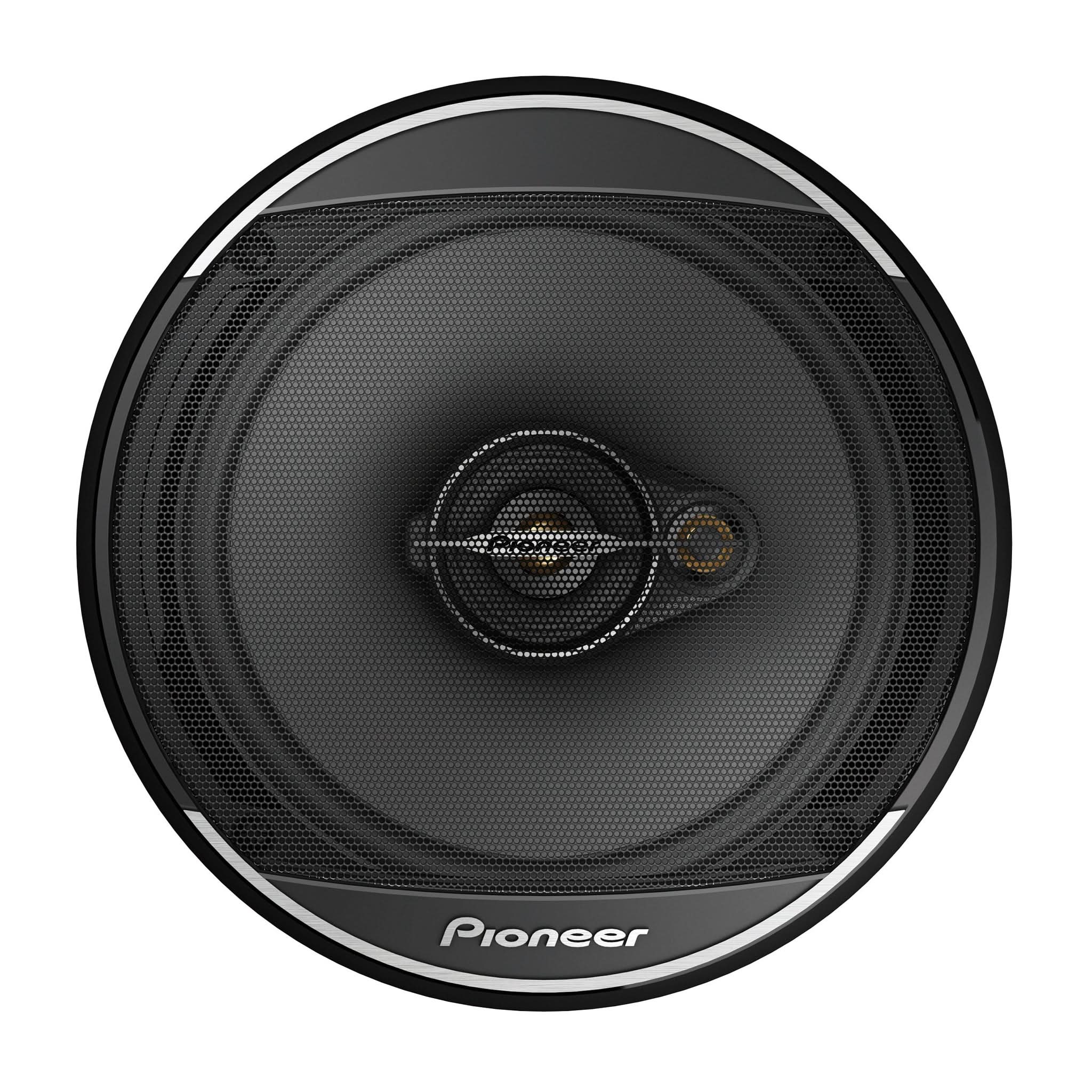 Pioneer car speaker on a white background
