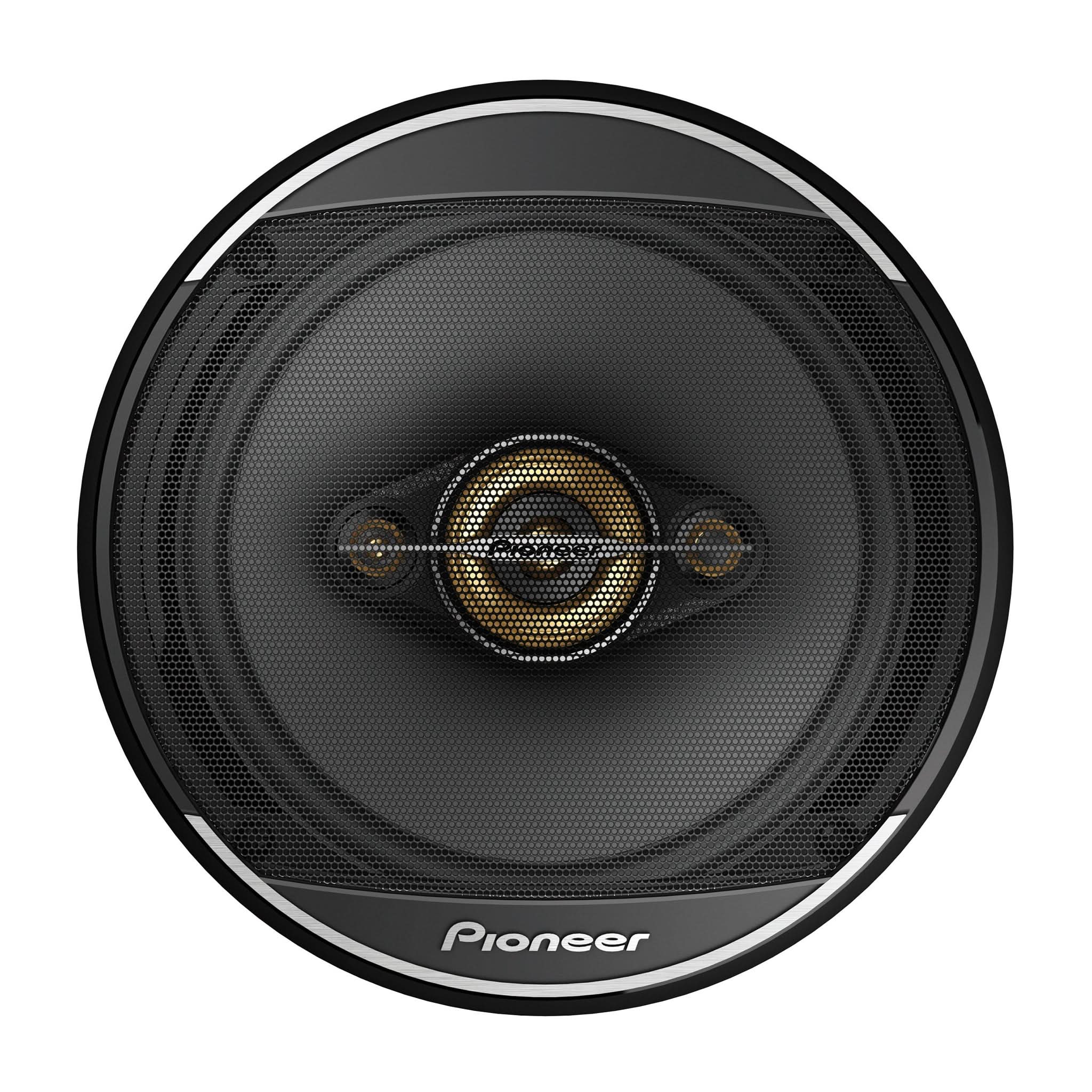 Pioneer car speaker on a white background