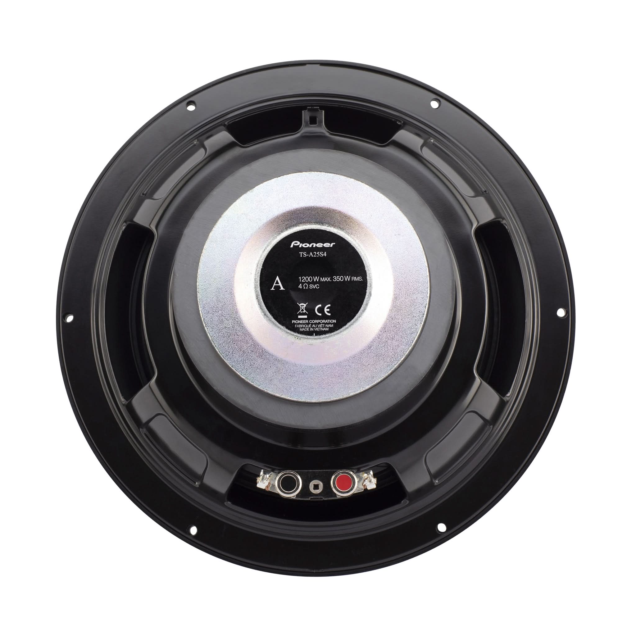 Pioneer speaker on a white background