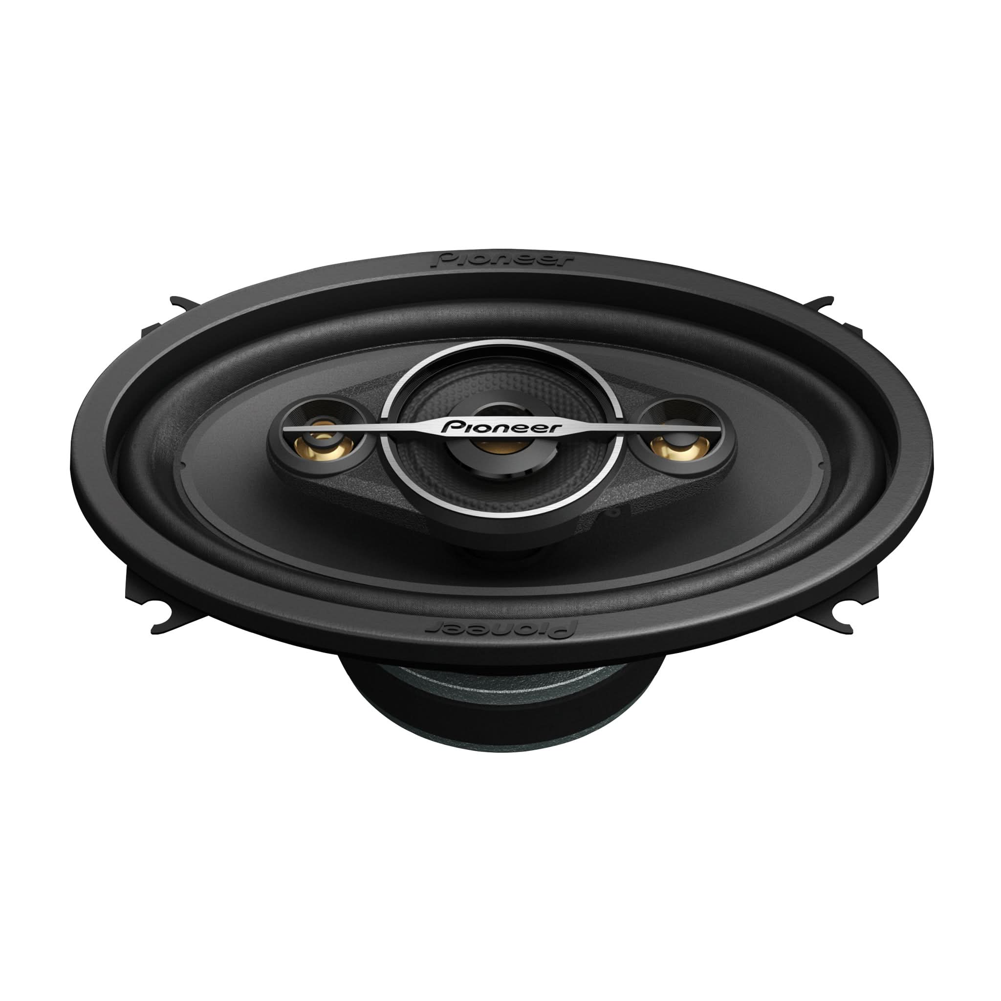 Pioneer car speaker on a white background