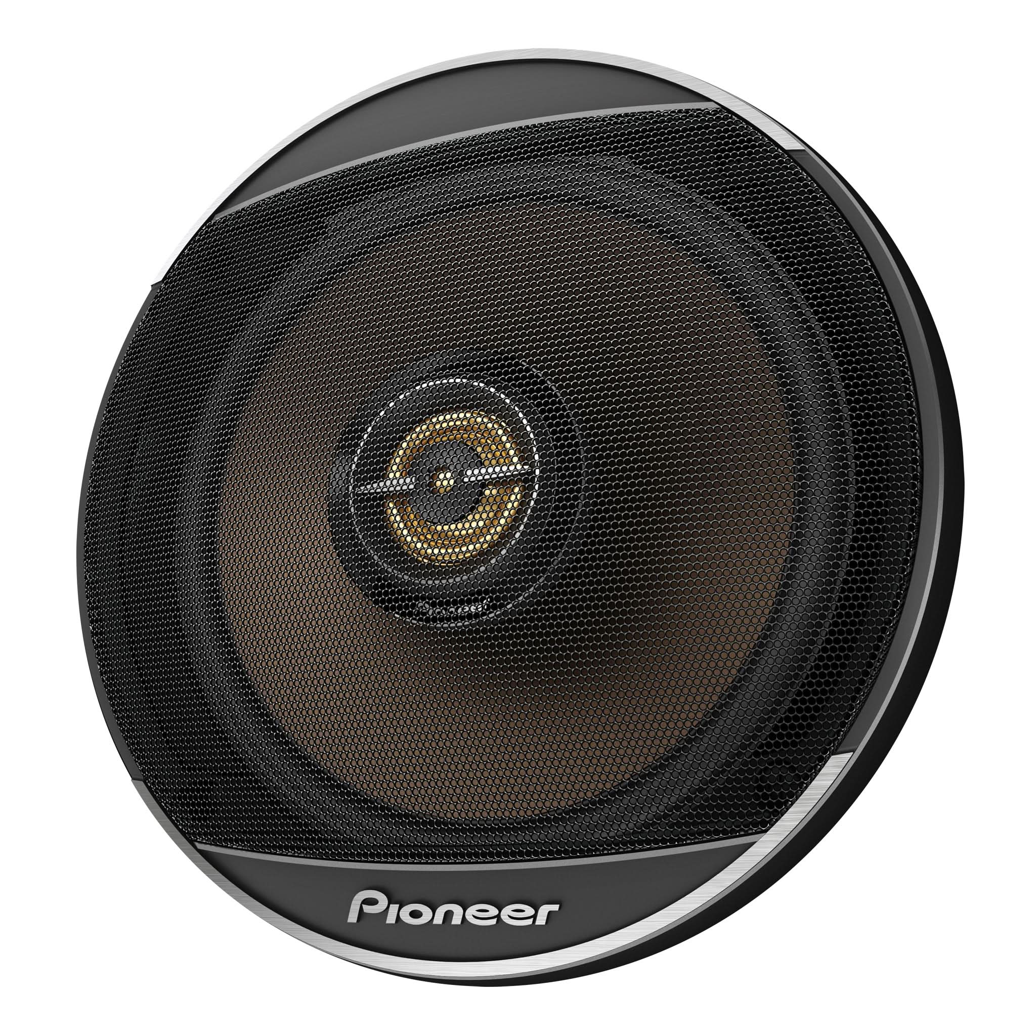 Pioneer car speaker on a white background
