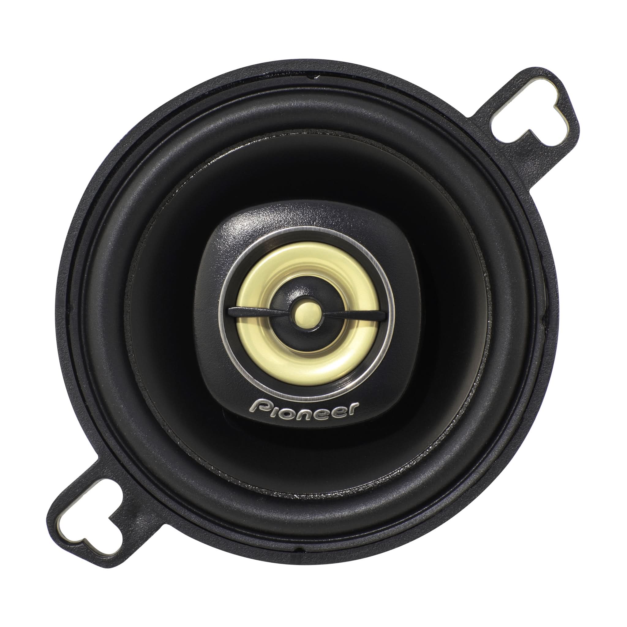 Pioneer car speaker on a white background