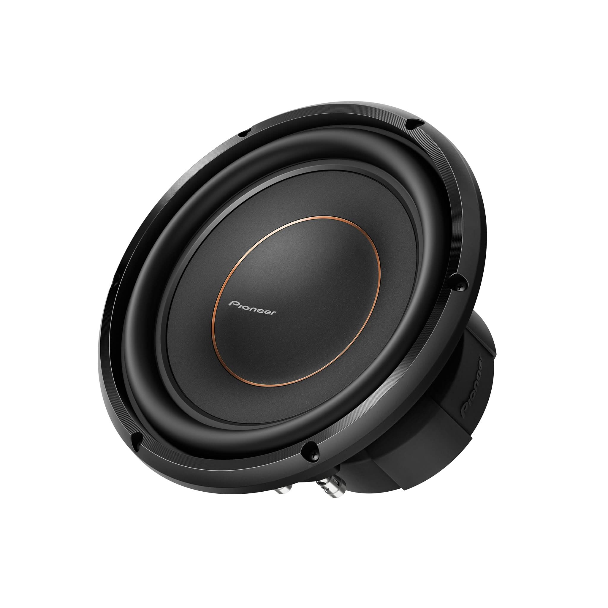 Pioneer subwoofer on a white background