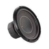 Black car subwoofer on a white background