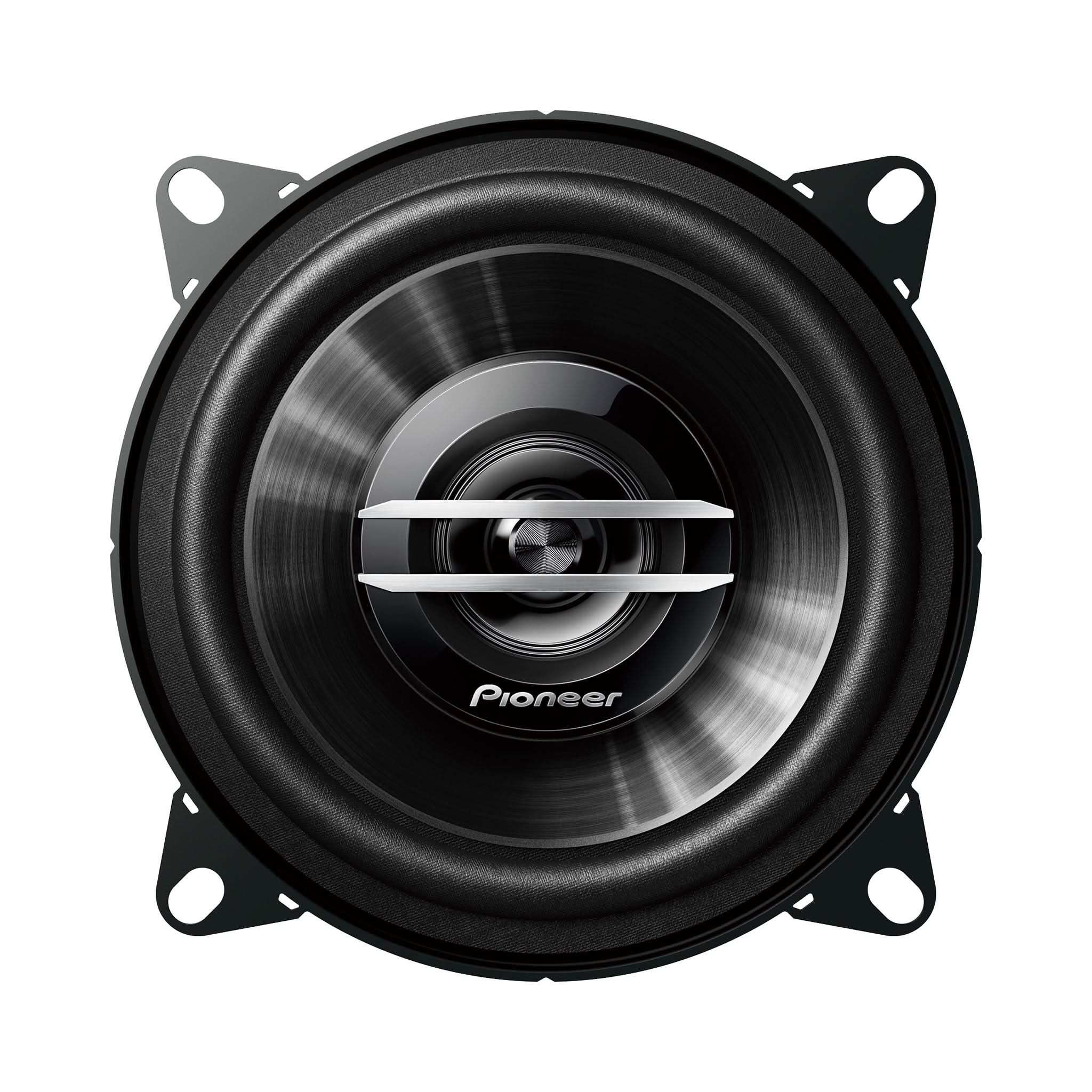 Pioneer car speaker on a white background
