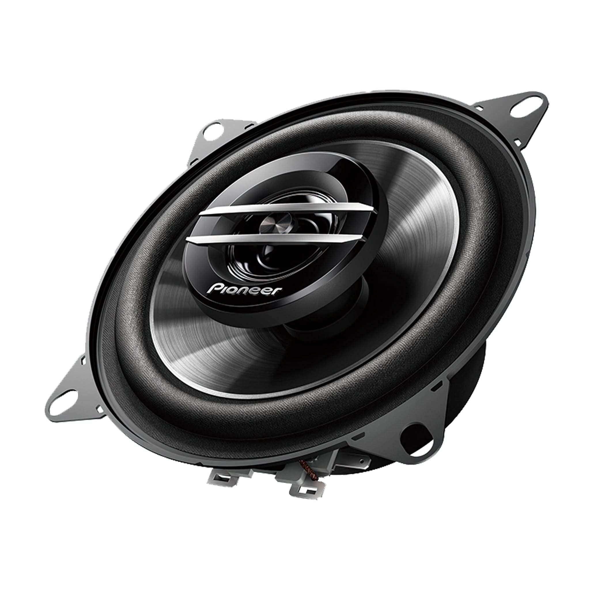 Pioneer car speaker on a white background