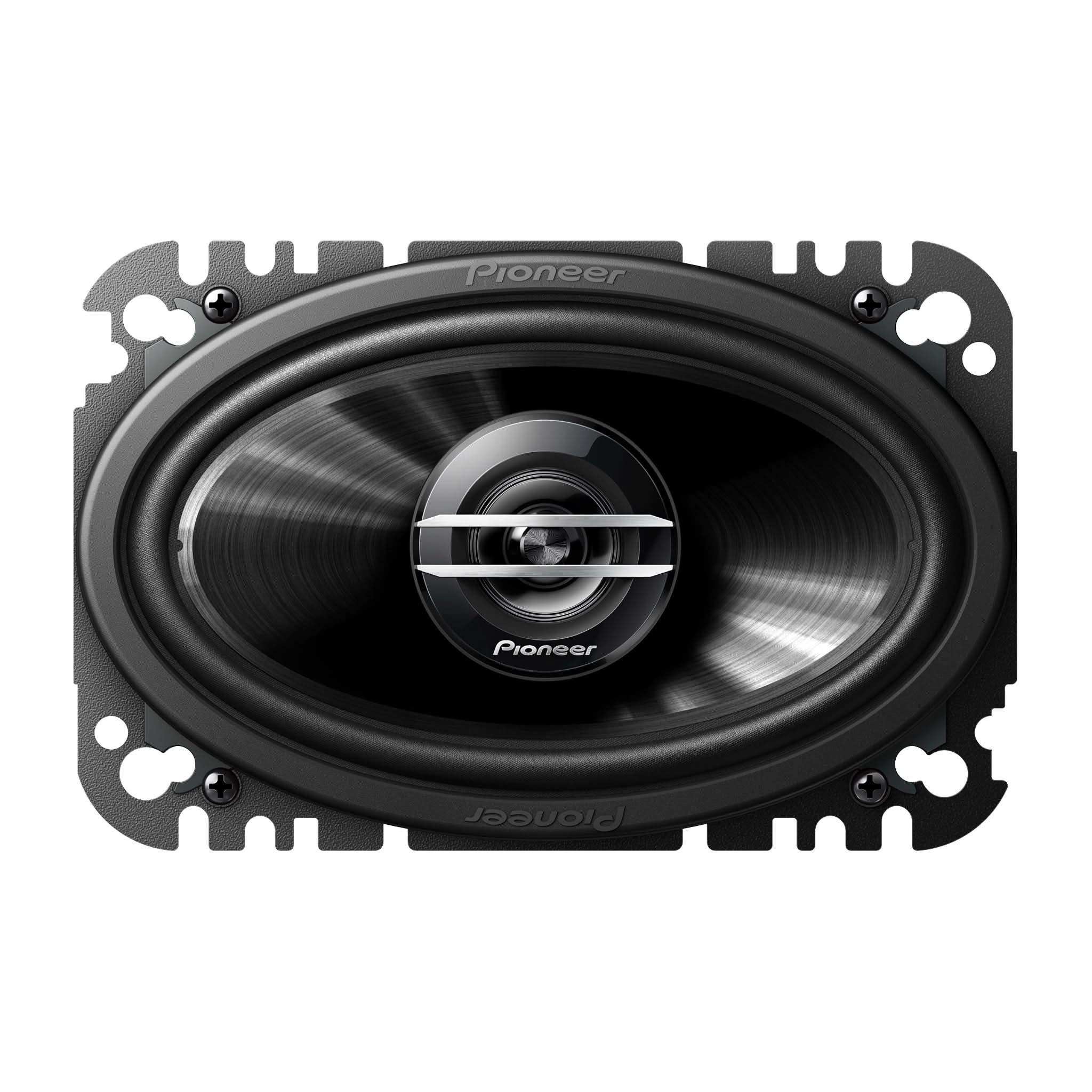Pioneer car speaker on a white background