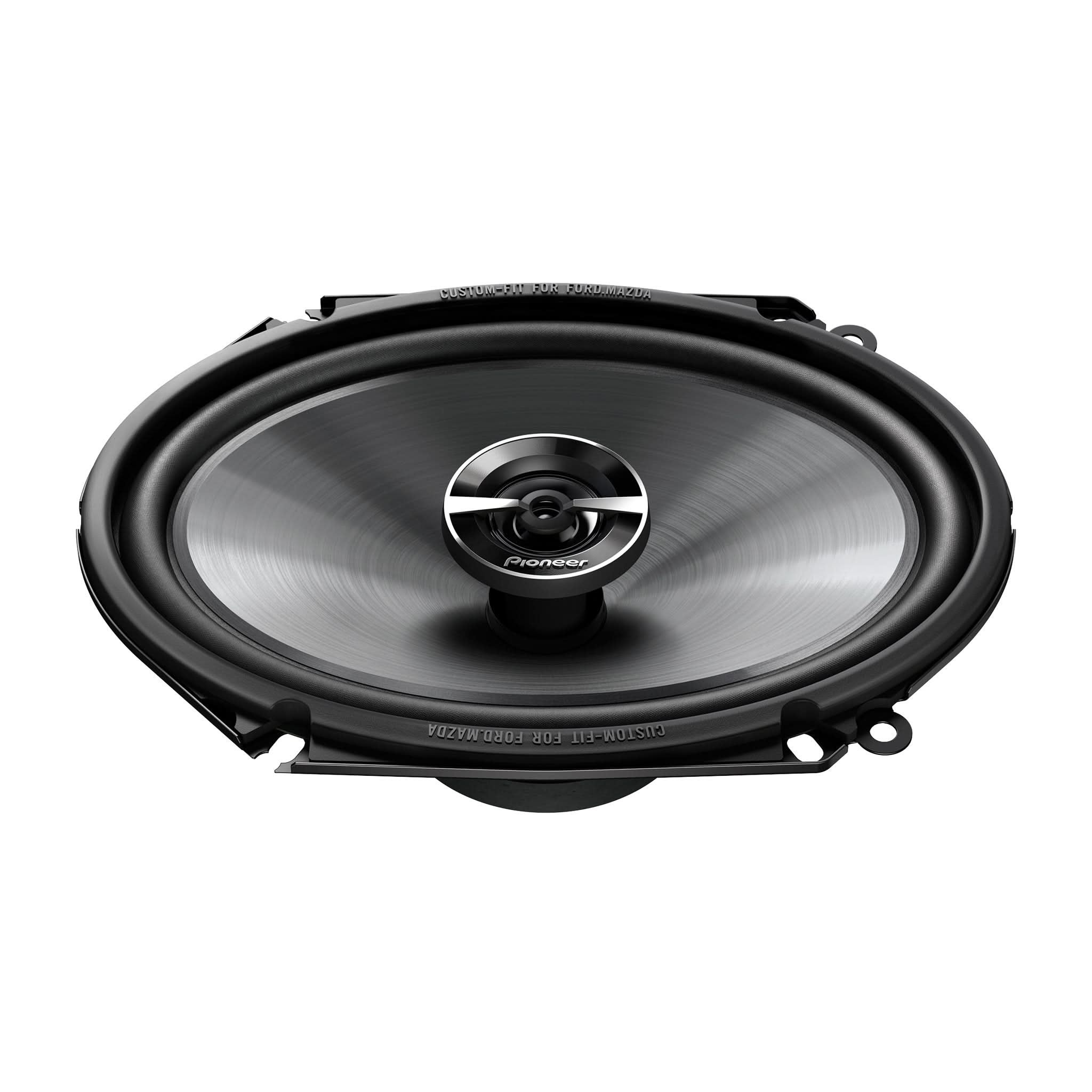 Pioneer car speaker on a white background