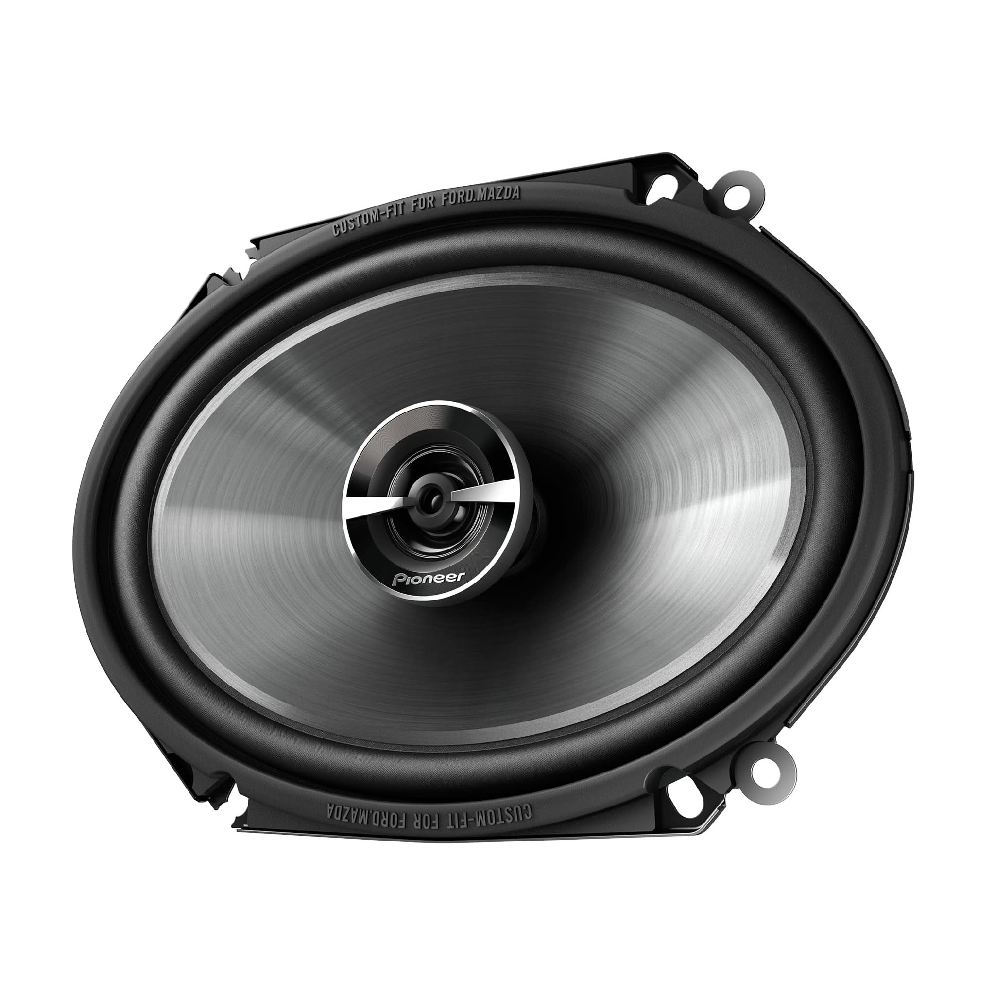 Pioneer car speaker on a white background