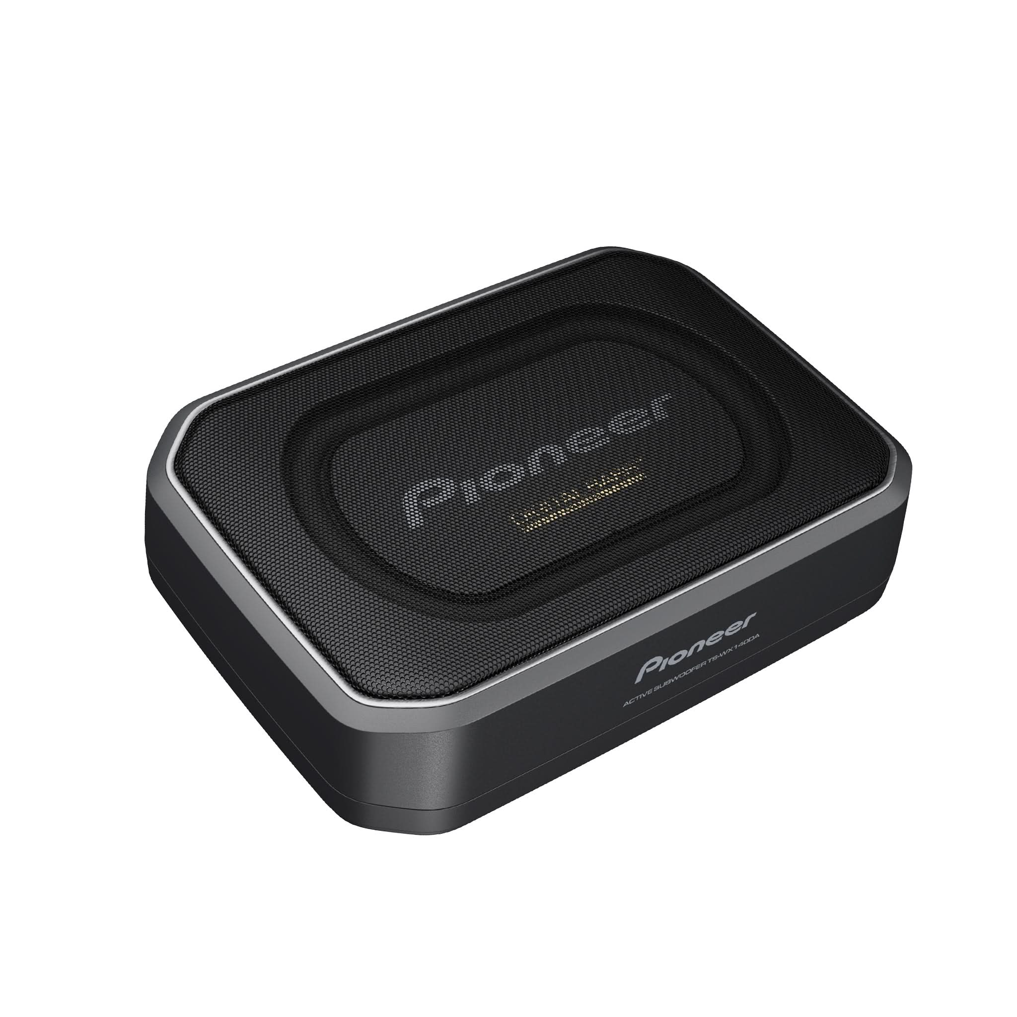 Pioneer car subwoofer on a white background