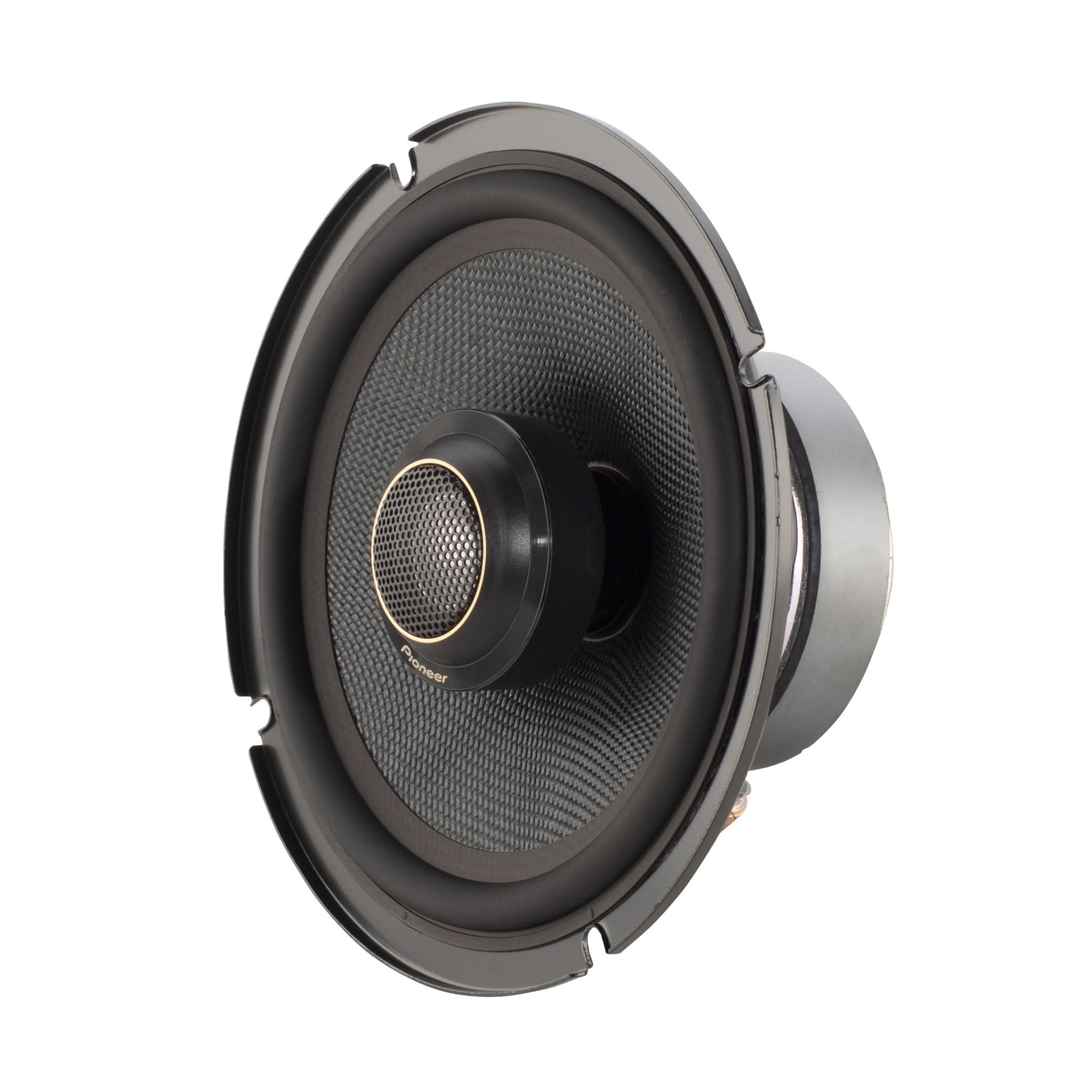Speaker with Pioneer logo on a white background