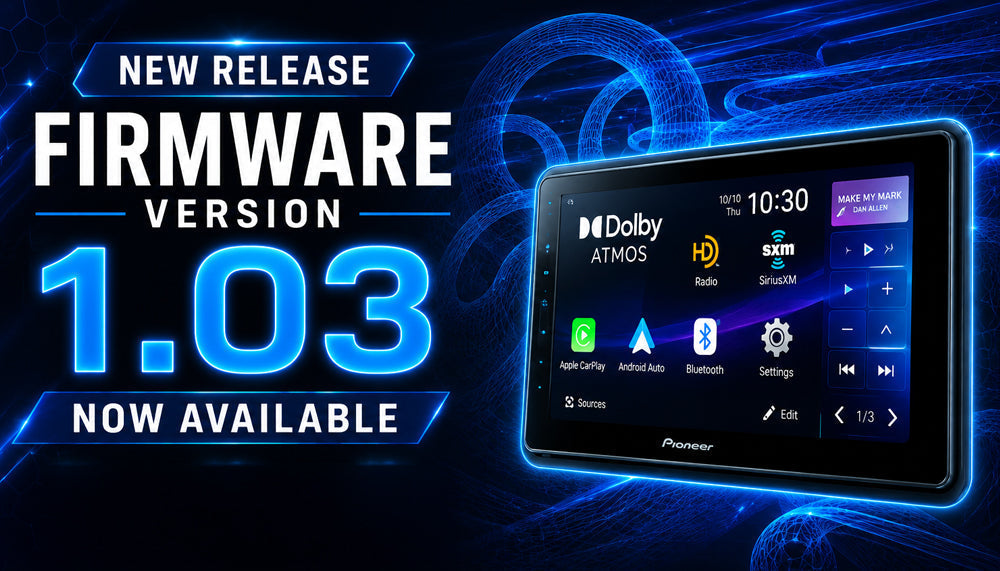 Firmware Version 1.03 Now Available for Pioneer SPHERA DMH-WT8000NEX