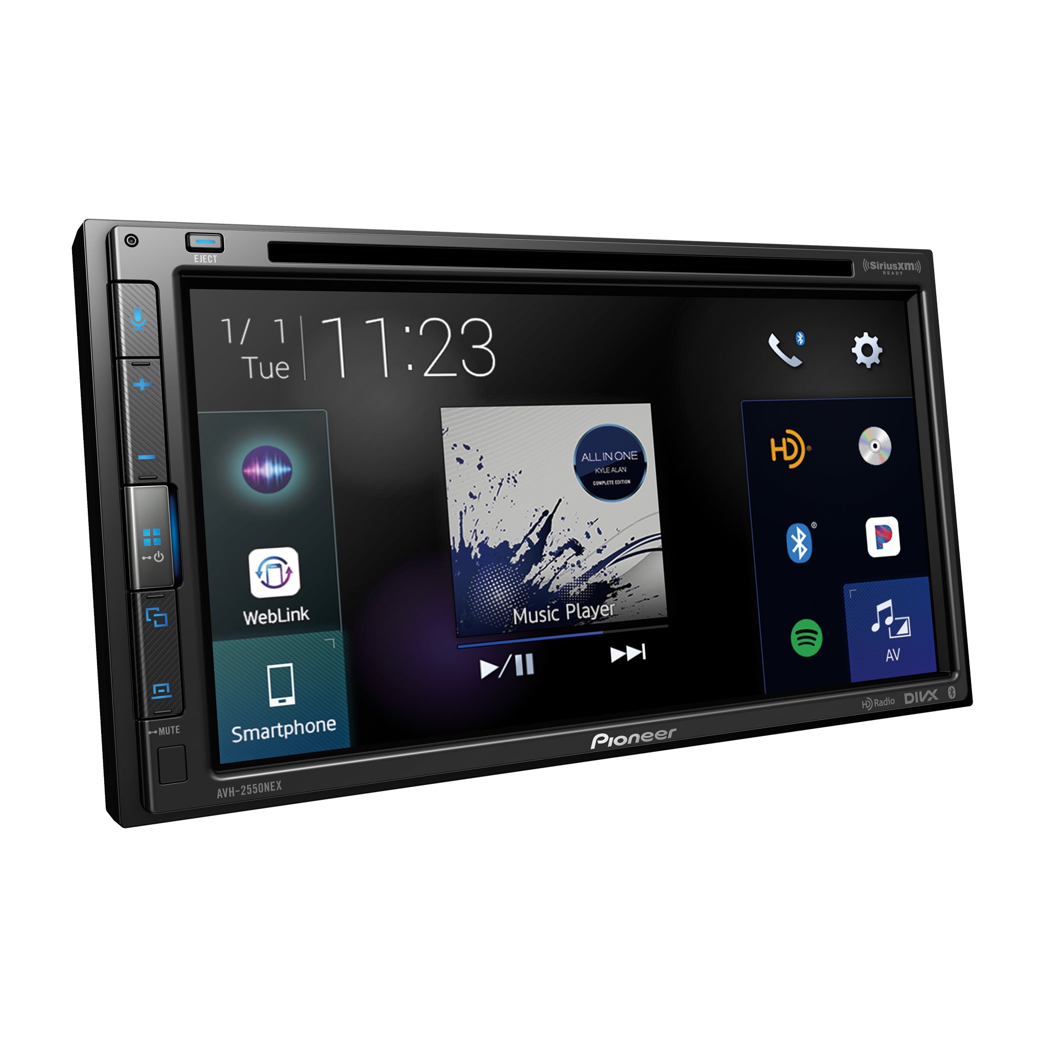 Pioneer_AVH-2550NEX_Right Angle Image