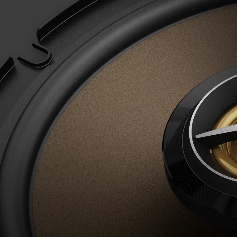 Close up of subwoofer