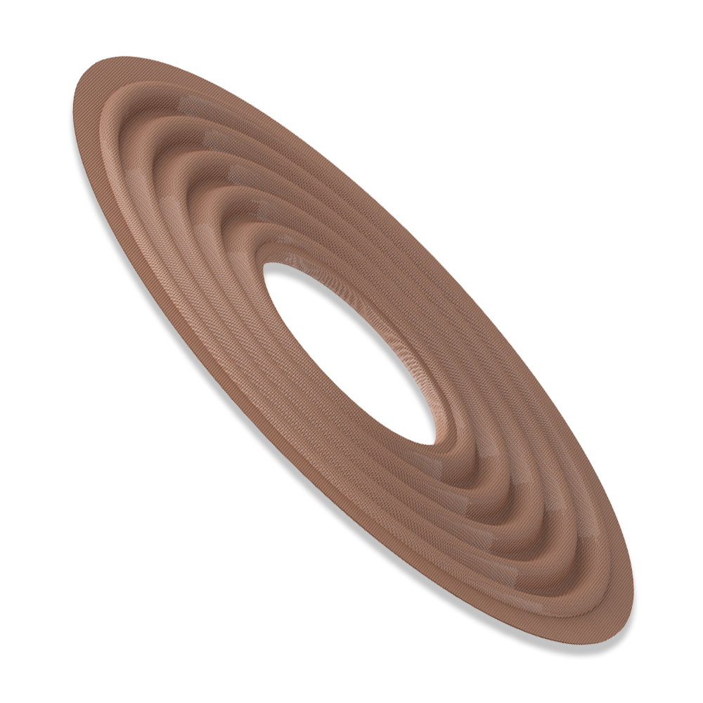 material close up of speaker