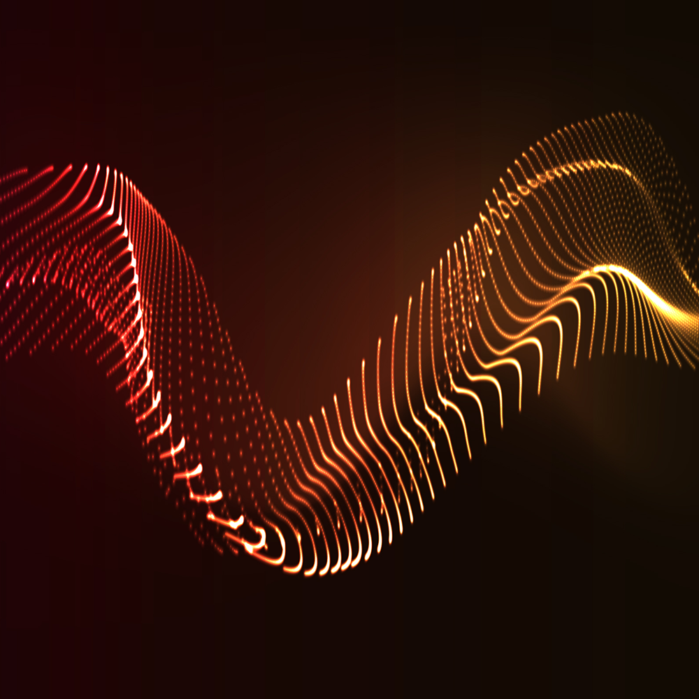 abstract graphic on black background