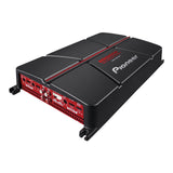 Pioneer car audio amplifier on a white background
