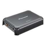 Pioneer car audio amplifier on a white background