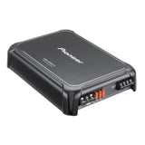 Pioneer car audio amplifier on a white background