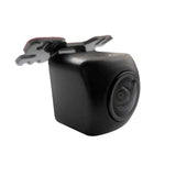 Black car backup camera on a white background