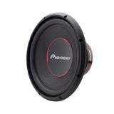 Pioneer car subwoofer on a white background
