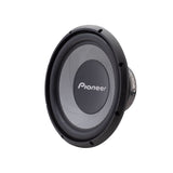 Pioneer car subwoofer on a white background