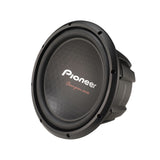 Pioneer subwoofer on a white background