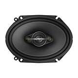 Pioneer car speaker on a white background