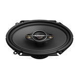 Pioneer car speaker on a white background