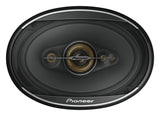 Pioneer car speaker on a white background