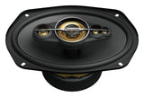 Pioneer car speaker on a white background