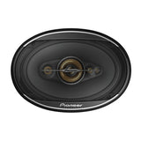 Front view of Pioneer Speaker with grill on White background