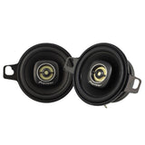 Two Pioneer car speakers on a white background