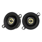 Two Pioneer car speakers on a white background