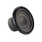 Black subwoofer on a white background