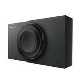 Pioneer subwoofer enclosure on a white background