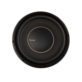 Black subwoofer with Pioneer logo on a white background