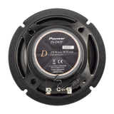 Pioneer speaker with detailed specifications on a white background