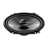 Pioneer car speaker on a white background