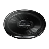 Pioneer car speaker on a white background