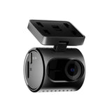 Car dashboard camera with power adapter on a white background