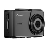 Black Pioneer car dashboard camera on a white background