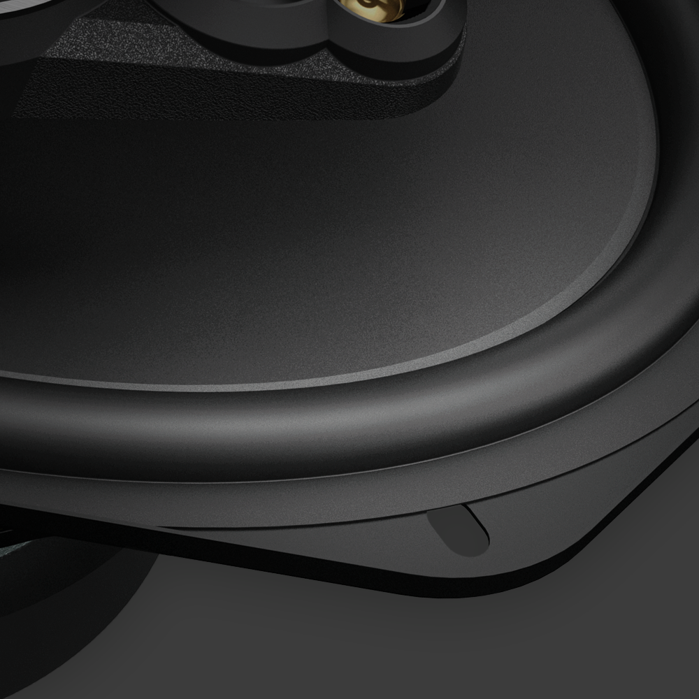 close up of speaker material