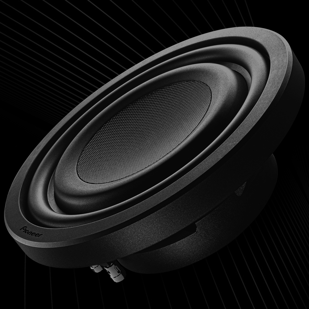 angled view of subwoofer
