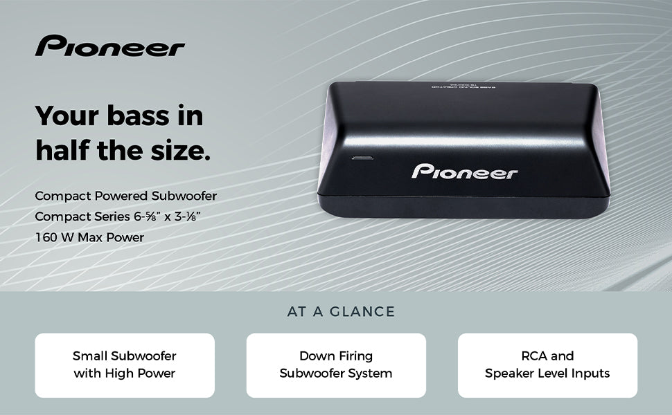 TS-WX010A Compact Powered Subwoofer | Pioneer Electronics