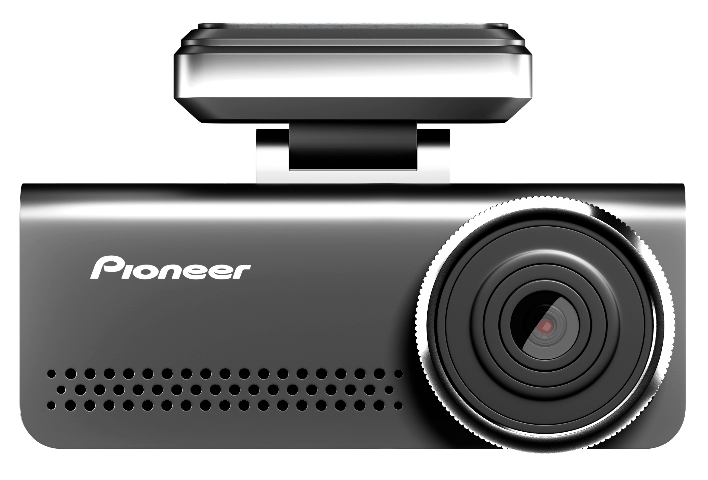 Pioneer car dashboard camera on a transparent background